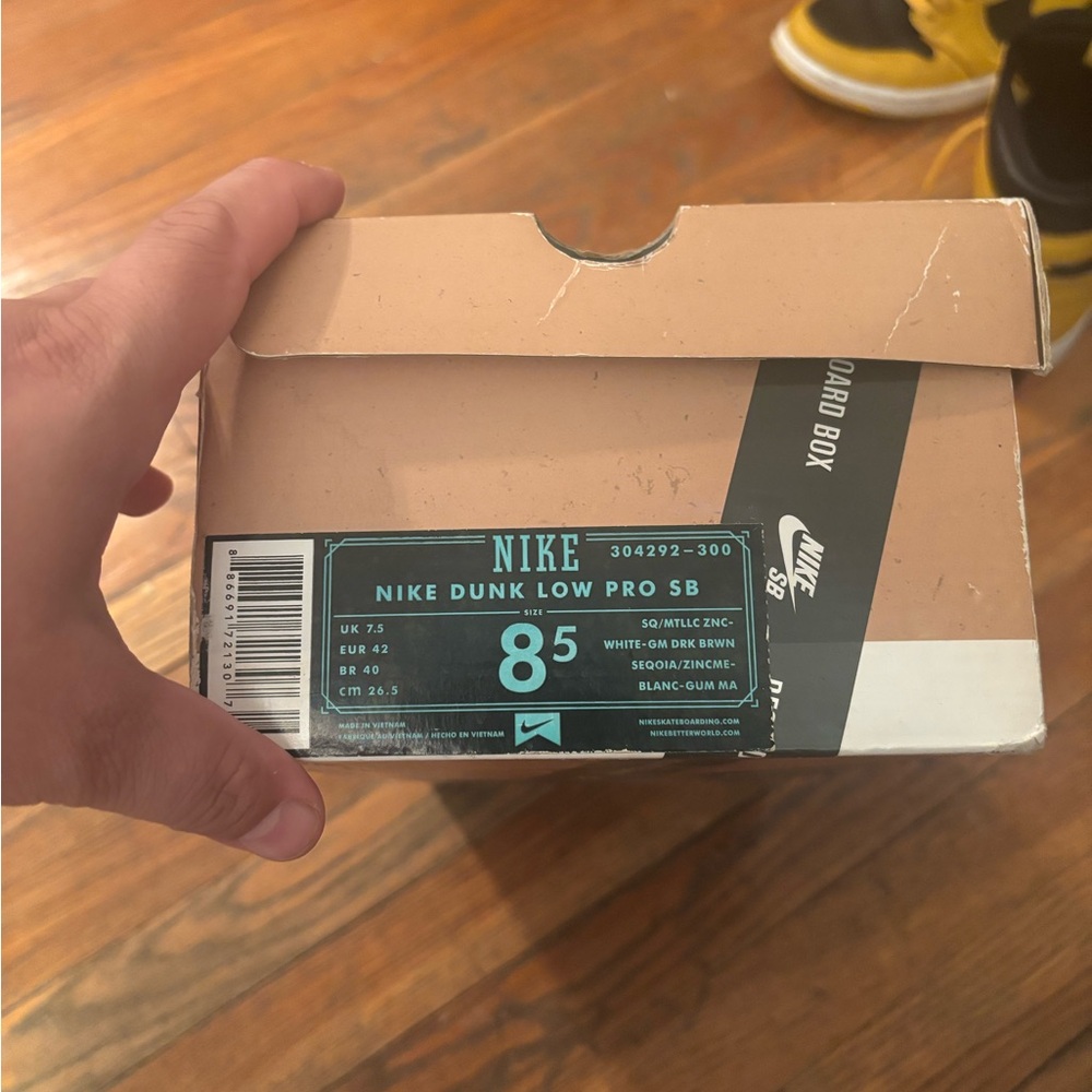 Nike Dunk Low Pro SB Shoes SQ/MTLLC ZNC-
WHITE- GM - Picture 2 of 7